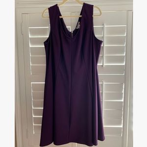 Purple A-line dress